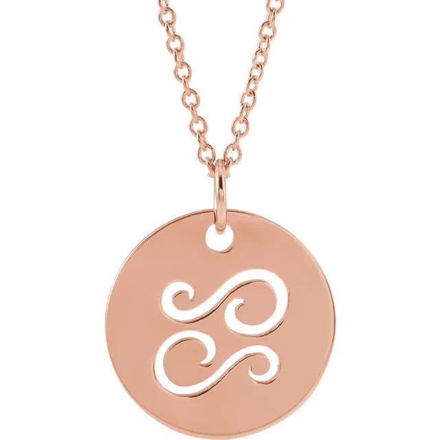 Zodiac Disc Set on Adjustable Chain - Luvona