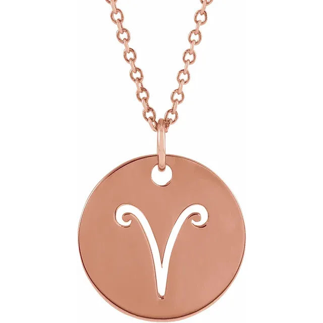 Zodiac Disc Set on Adjustable Chain - Luvona