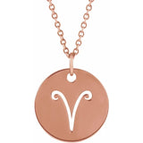 Zodiac Disc Set on Adjustable Chain - Luvona