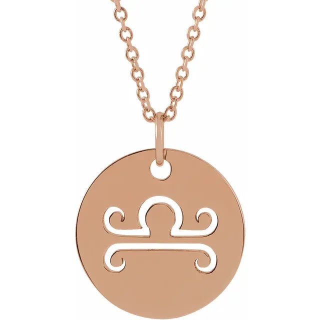 Zodiac Disc Set on Adjustable Chain - Luvona