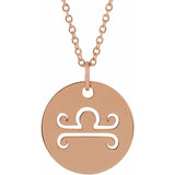 Zodiac Disc Set on Adjustable Chain - Luvona