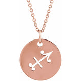 Zodiac Disc Set on Adjustable Chain - Luvona