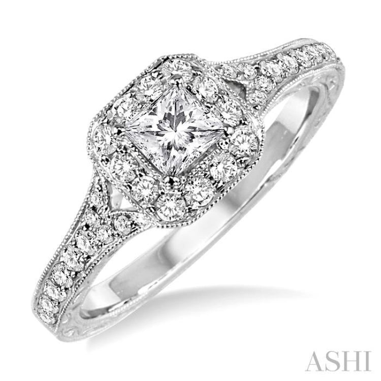 Semi-Mount Diamond Engagement Ring