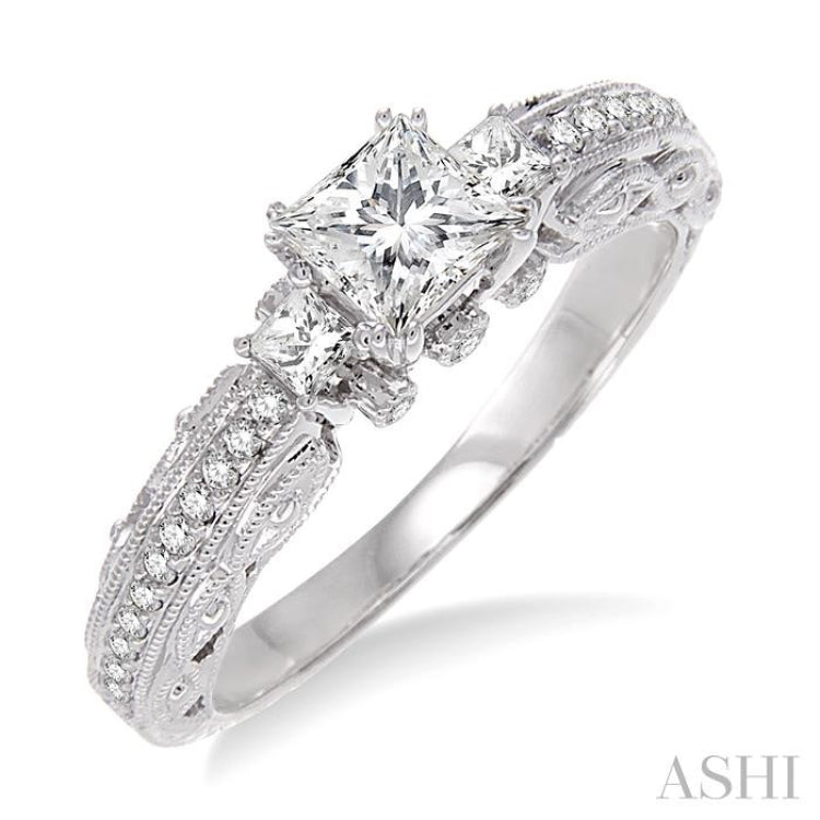 Past Present & Future Diamond Engagement Ring