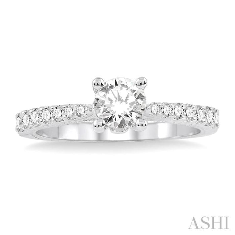 Semi-Mount Diamond Engagement Ring