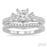 Past Present & Future Diamond Wedding Set