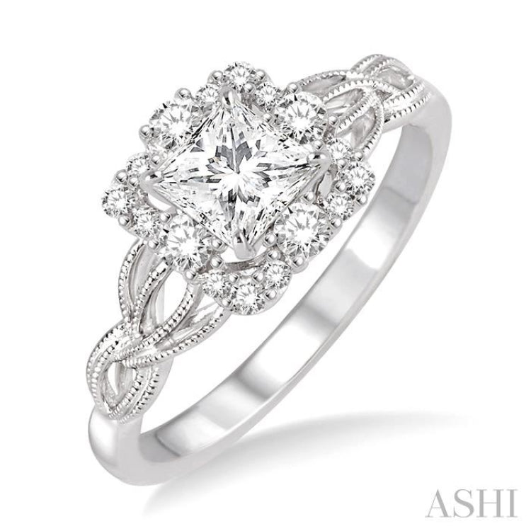 Semi-Mount Diamond Engagement Ring