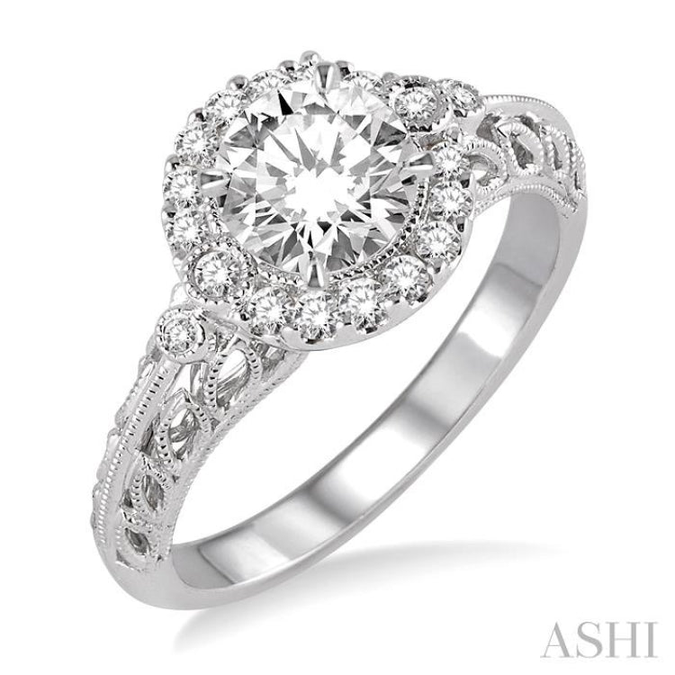 Semi-Mount Diamond Engagement Ring