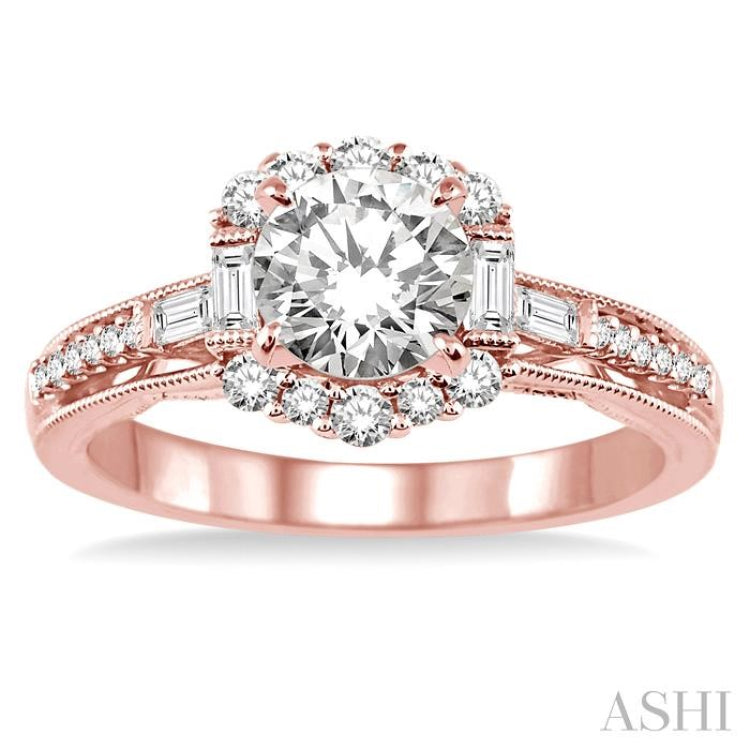 Semi-Mount Diamond Engagement Ring