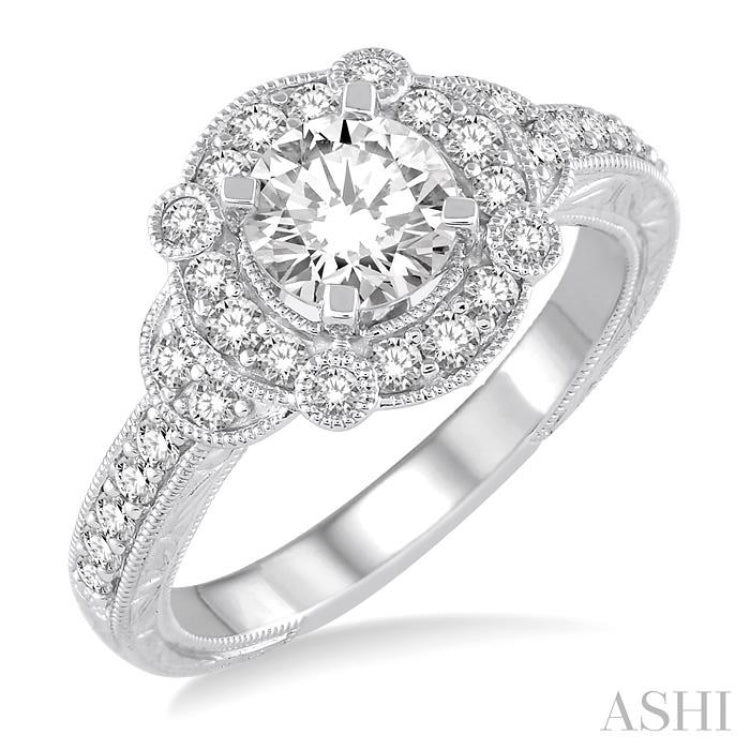 Semi-Mount Diamond Engagement Ring