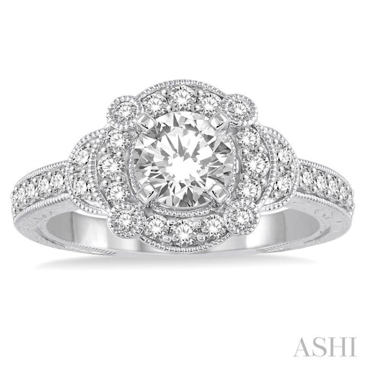 Semi-Mount Diamond Engagement Ring