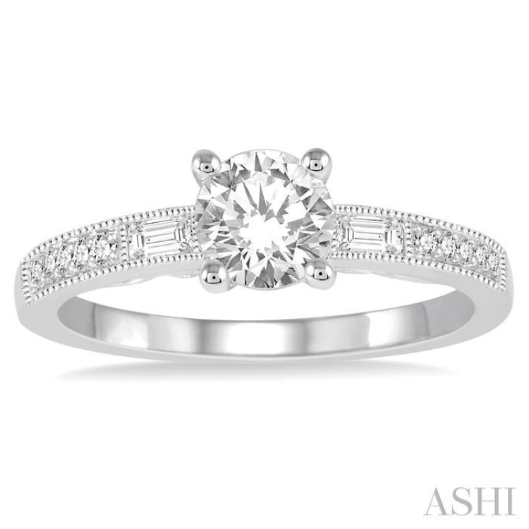 Semi-Mount Diamond Engagement Ring