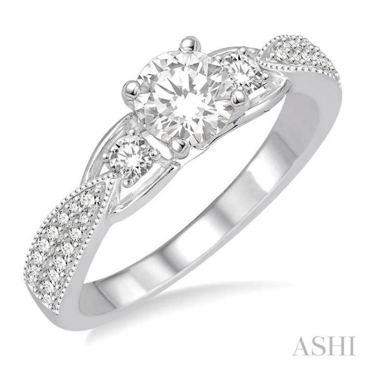 Semi-Mount Diamond Engagement Ring