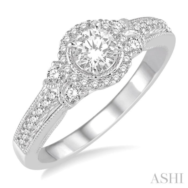 Semi-Mount Diamond Engagement Ring