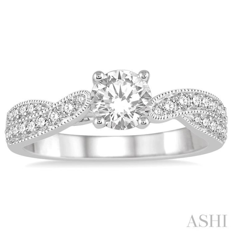 Semi-Mount Diamond Engagement Ring