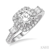 Semi-Mount Diamond Engagement Ring