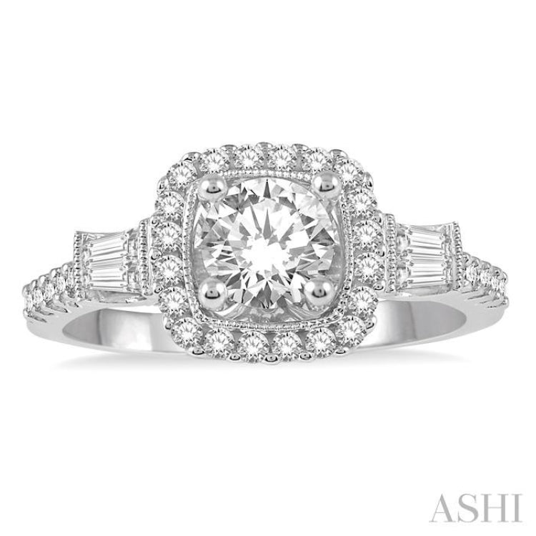 Semi-Mount Diamond Engagement Ring