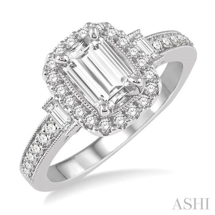 Semi-Mount Diamond Engagement Ring