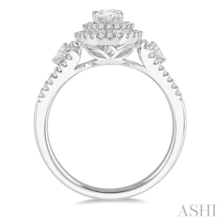 Oval Shape Semi-Mount Diamond Engagement Ring