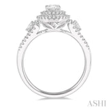 Oval Shape Semi-Mount Diamond Engagement Ring