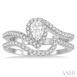 Pear Shape Diamond Wedding Set