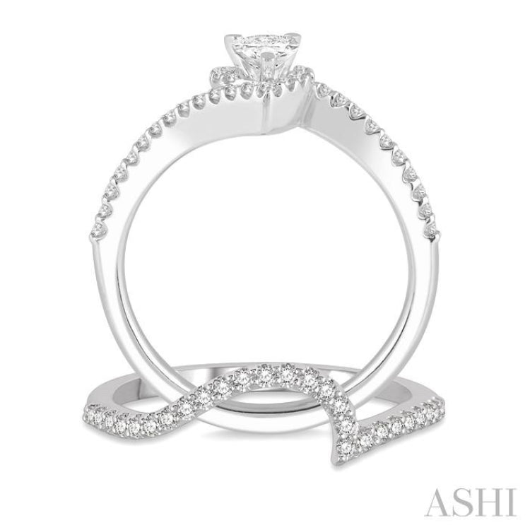 Pear Shape Diamond Wedding Set