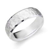 Mens Hammered Wedding Ring-119-01304