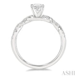 Oval Shape Semi-Mount Diamond Engagement Ring