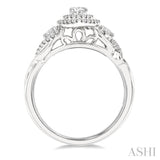 Pear Shape Semi-Mount Diamond Engagement Ring