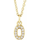 Natural Diamond Numeral Necklace - Luvona