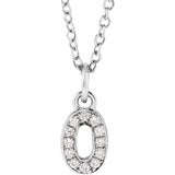 Natural Diamond Numeral Necklace - Luvona