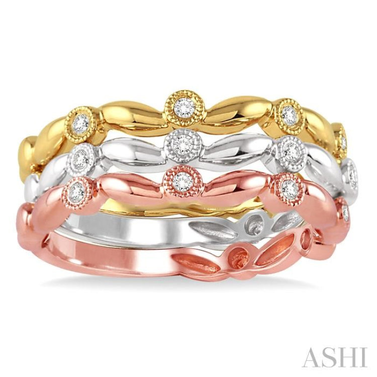 Stackable Diamond Band Set