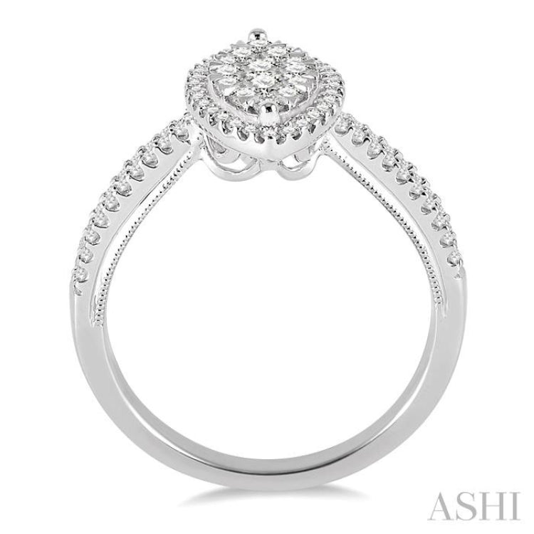 Marquise Shape Lovebright Diamond Ring