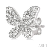 Butterfly Shape Petite Diamond Fashion Earrings