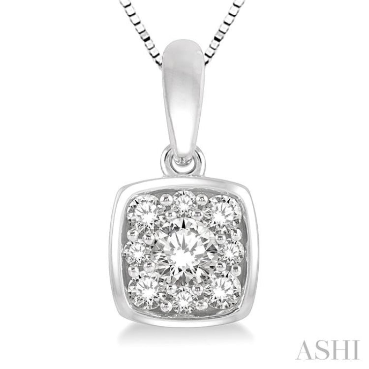 Bezel Set Diamond Pendant