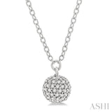 Sphere Diamond Pendant