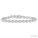 Oval Shape Diamond Bracelet