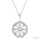 Circle Baguette Diamond Fashion Pendant