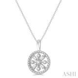 Circle Baguette Diamond Fashion Pendant