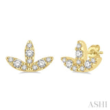 Leaf Petite Diamond Fashion Earrings