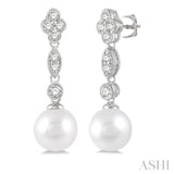 Pearl & Diamond Fashion Earrings