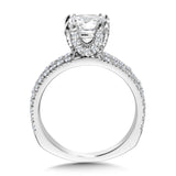 Double-Prong Split Shank Diamond Engagement Ring