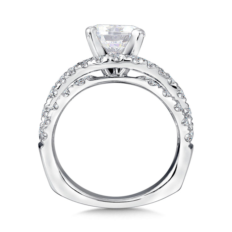 Diamond Engagement Ring with Side Stones