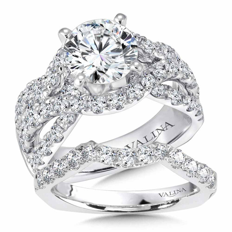 Diamond Engagement Ring with Side Stones