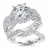 Diamond Engagement Ring with Side Stones
