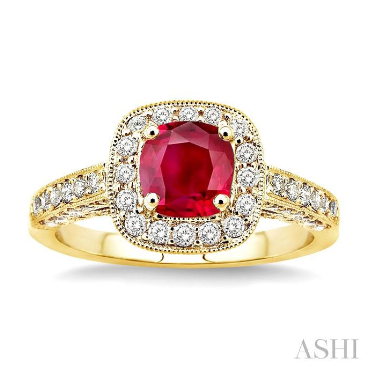 Gemstone & Diamond Ring