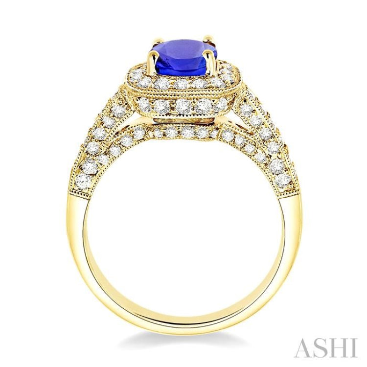 Gemstone & Diamond Ring