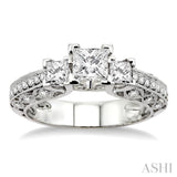 Past Present & Future Diamond Engagement Ring