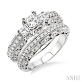 Past Present & Future Diamond Wedding Set