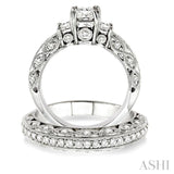 Past Present & Future Diamond Wedding Set